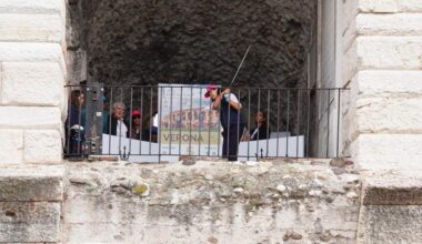 L'Arena e la Bra (e anche la sua fontana...) sono diventate per un giorno un campo da golf