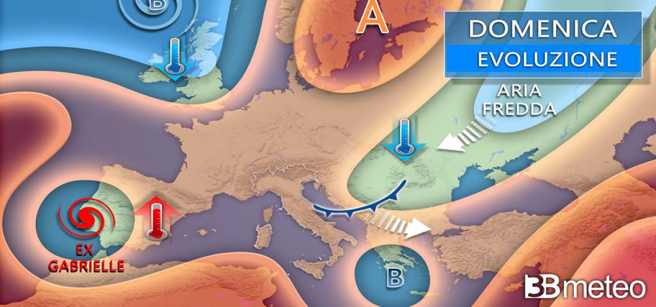 Cronaca Meteo - Fronte freddo dai Balcani con temporali e nubifragi su parte d'Italia. Situazione (foto e video) e previsioni prossime ore. « 3B Meteo