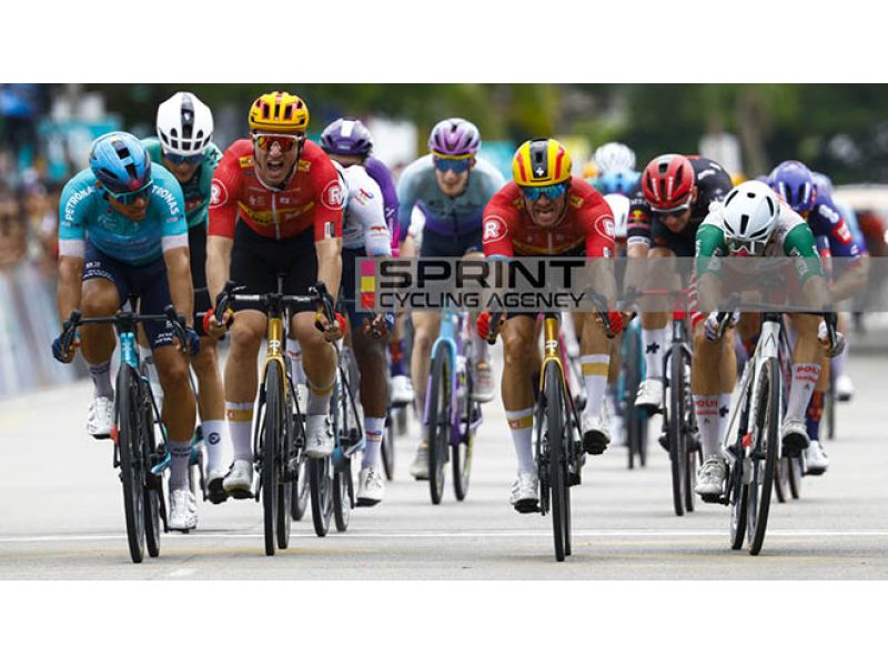 TOUR DE LANGKAWI 2025. MALUCELLI BIS, BATTUTO KRISTOFF AL PHOTOFINISH