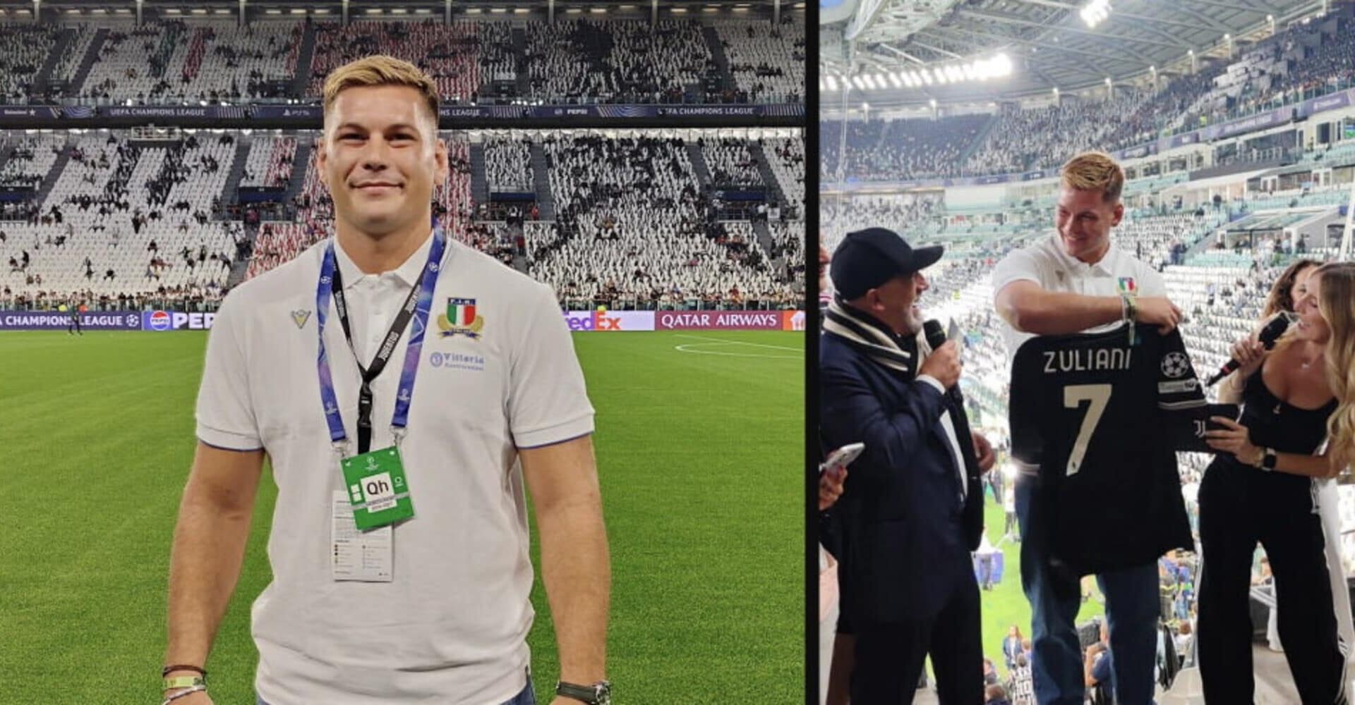 Manuel Zuliani ospite della Juventus nell'esordio in Champions League 