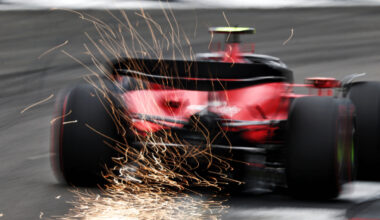 Test per P&eacute;rez a Silverstone<br />con la Ferrari del 2023