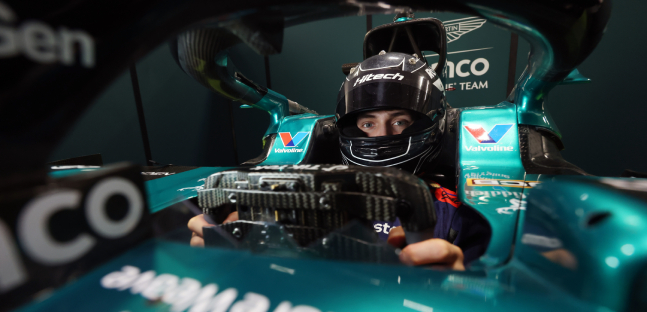 Il test di Fairclough<br />con l'Aston Martin F1