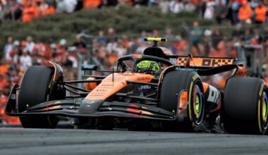 A Zandvoort, Norris fermato<br />da un condotto dell'olio motore