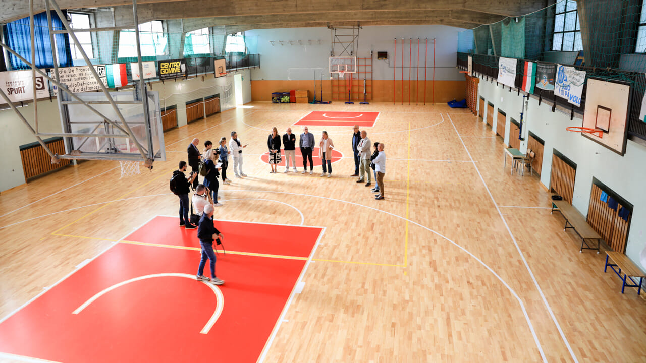 Conclusi i lavori da 100mila euro alla palestra della Morpurgo: servirà oltre 1000 studenti
