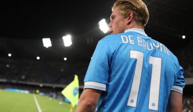 De Bruyne con la maglia del Napoli