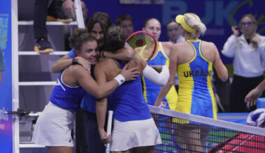 Jasmine Paolini, Sara Errani, Tathiana Garbin, Marta Kostyuk, Lyudmyla Kichenok