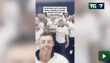 I vincitori della Ryder Cup di Golf prendono in giro Donald Trump
