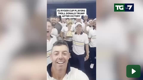 I vincitori della Ryder Cup di Golf prendono in giro Donald Trump