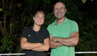 La tennista vastese Anna Tambelli seguita dal campione olimpico Antonio Tartaglia