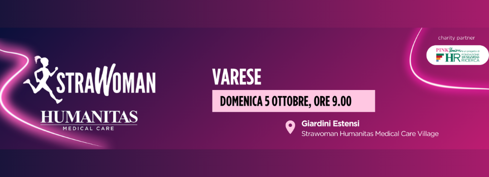 5 ottobre, torna a Varese StraWoman Humanitas Medical Care
