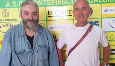 A sinistra Fausto alla Asd Montefiascone calcio