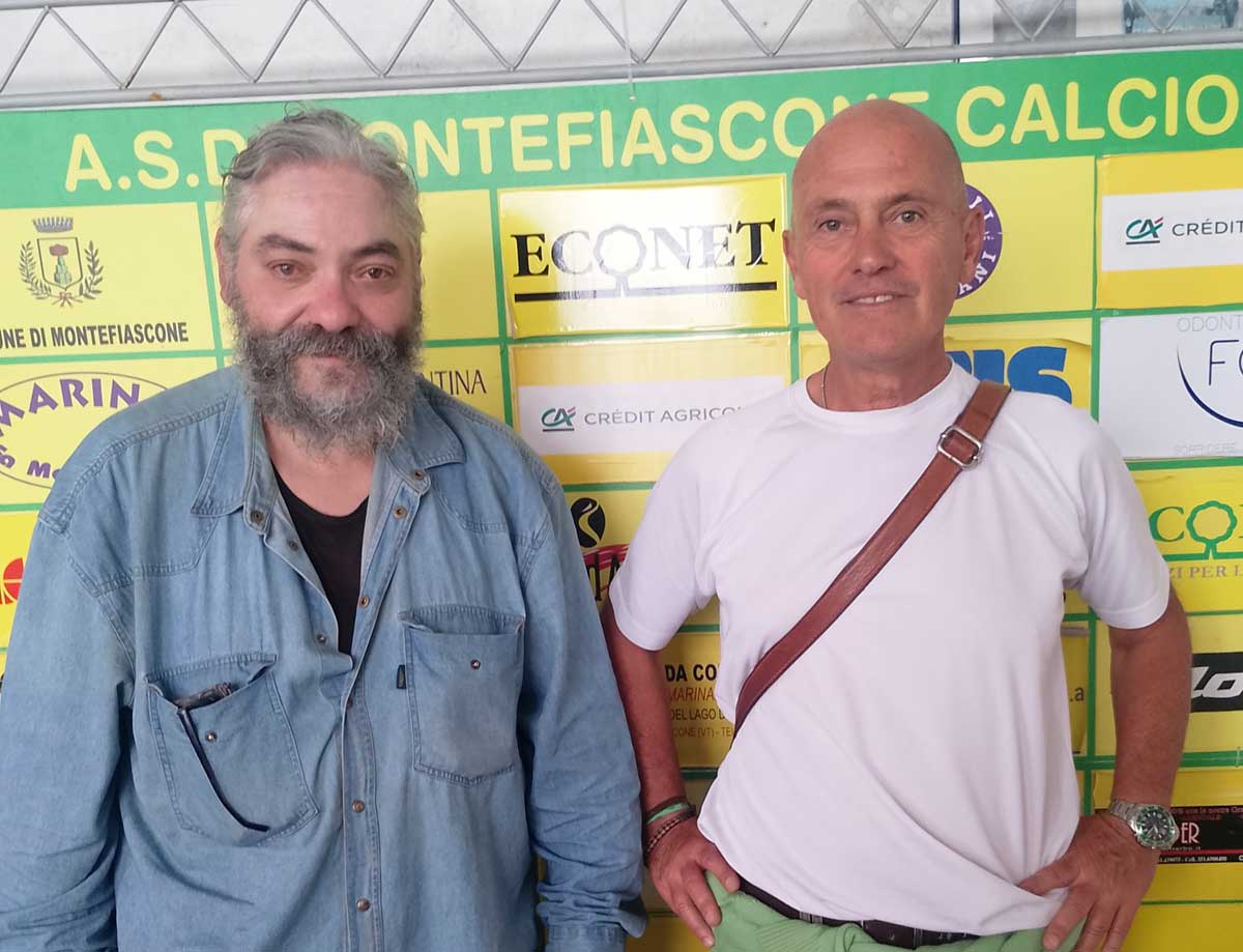 A sinistra Fausto alla Asd Montefiascone calcio