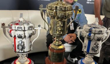Il trofei per i vincitori del Gp di F1 a Silverstone? Sono fatti con i Lego