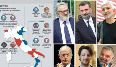 Puglia: Emiliano rinuncia, Vendola no. In Veneto braccio di ferro Lega-FdI