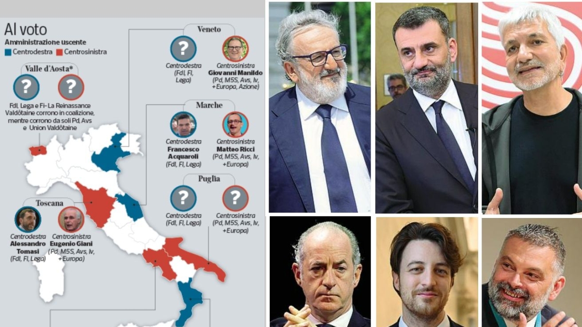 Puglia: Emiliano rinuncia, Vendola no. In Veneto braccio di ferro Lega-FdI