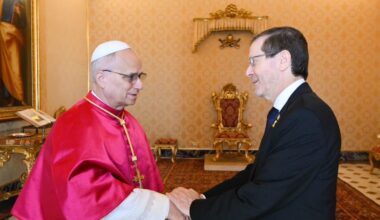 Papa Leone XIV riceve il presidente israeliano Herzog per due ore: «Cessate il fuoco, ostaggi liberi e aiuti per Gaza»