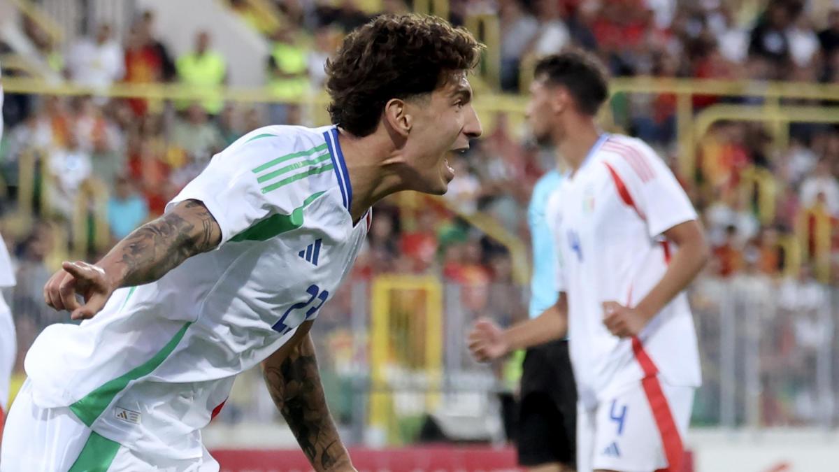 Macedonia-Italia Under 21 0-1, gol di Marianucci