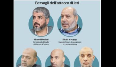 Chi sono i 5 uomini di Hamas nel mirino di Israele a Doha. Dall'americano al sopravvissuto, gli obiettivi del raid in Qatar