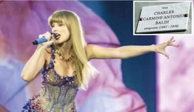 Taylor Swift e le radici italiane: a Castelnuovo Cilento una strada intitolata al trisavolo in attesa della visita della popstar