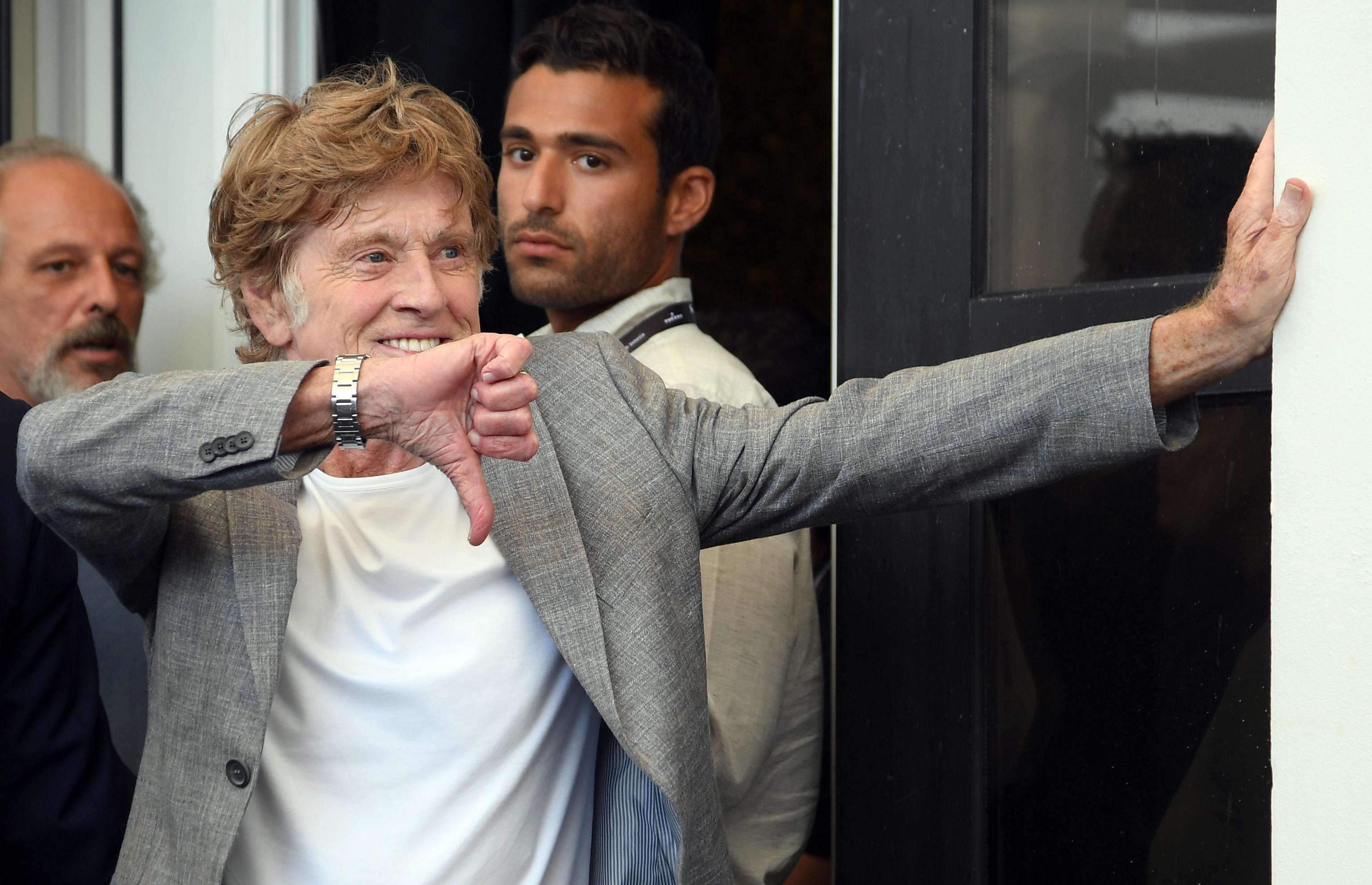 US actor Robert Redford poses during a photocall at the 74th annual Venice International Film Festival in Venice, Italy, 01 September 2017. Redford and Fonda will receive the Golden Lion for Lifetime Achievement Award on 01 September at the festiv...