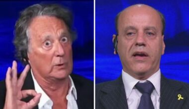 Enzo Iacchetti, lite in tv con Eyal Mizrahi su Gaza: «Fascista», «Stro***, scendo ti prendo a pugni»