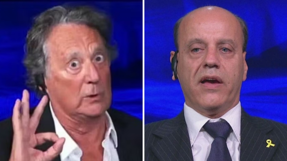 Enzo Iacchetti, lite in tv con Eyal Mizrahi su Gaza: «Fascista», «Stro***, scendo ti prendo a pugni»