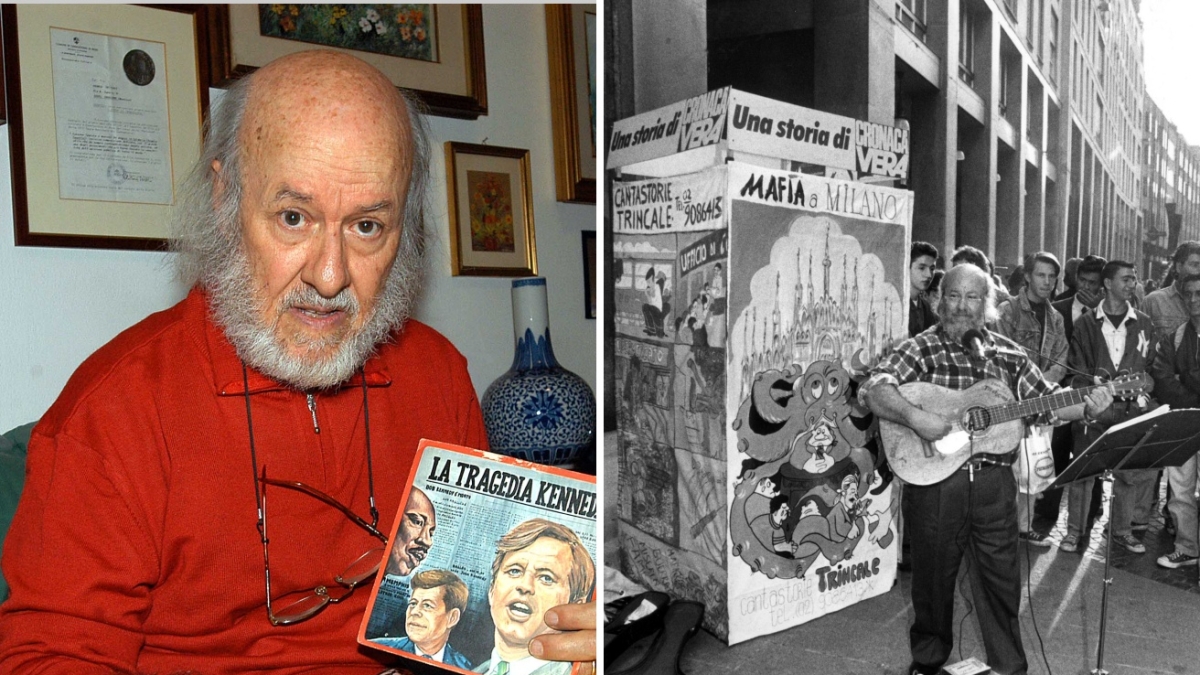 I 90 anni di Franco Trincale, l'ultimo cantastorie di Milano: «Dopo decenni di lotta ora faccio musica per la mia Lina, che "parla" solo con gli occhi»