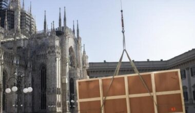 Milano, l'arrivo del «cartone» dipinto da Andrea Appiani per Napoleone: tre giorni di viaggio sul camion partito dal Louvre di Parigi