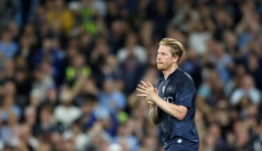 De Bruyne in City-Napoli: la sostituzione di Conte