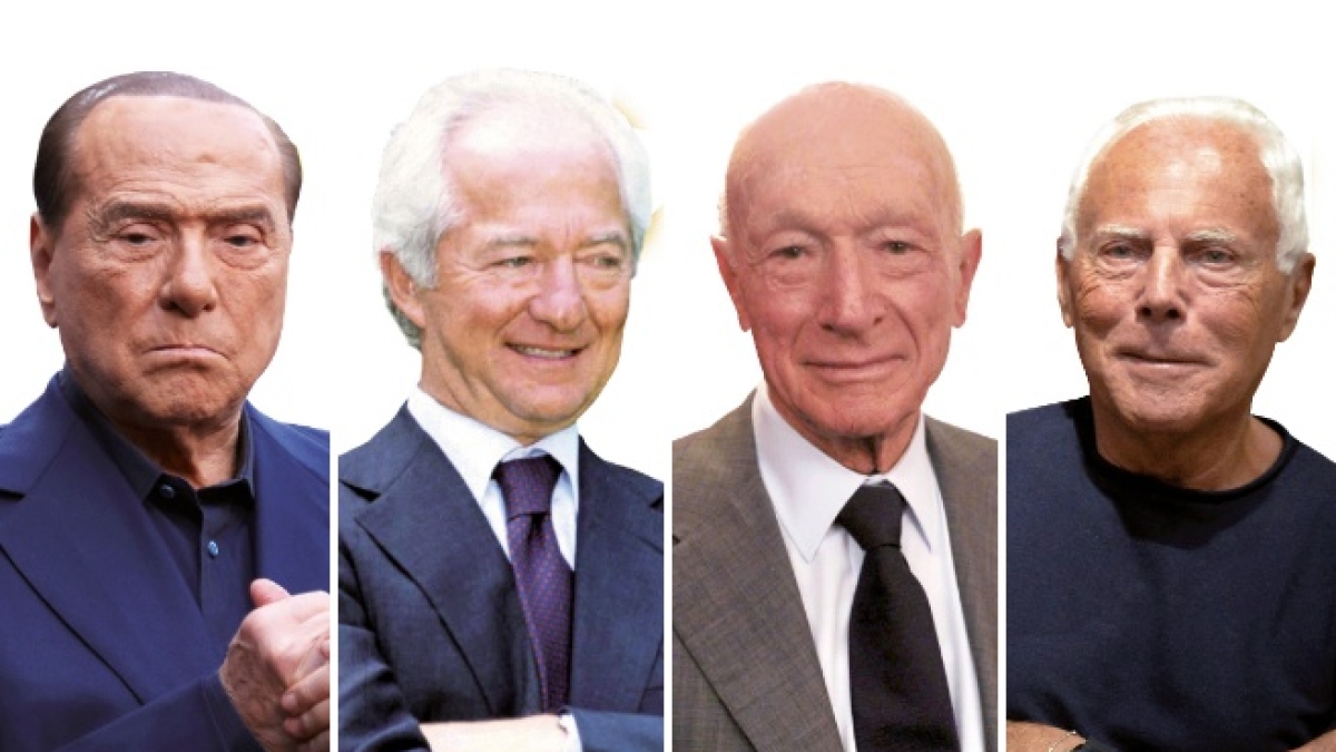 Grandi eredità: quanto valgono i lasciti di Caprotti, Del Vecchio, Berlusconi e Armani (come due manovre)