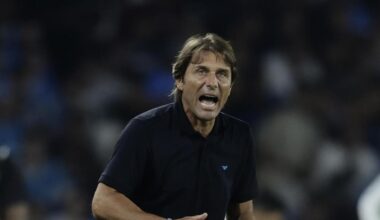 Conte dopo Napoli-Pisa 3-2: "Lo scudetto sul petto pesa"