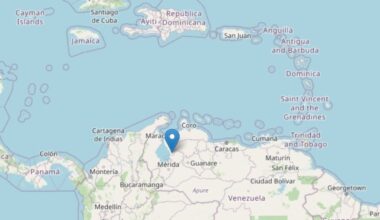 Scossa di terremoto di magnitudo 6.1 nel nord-ovest del Venezuela