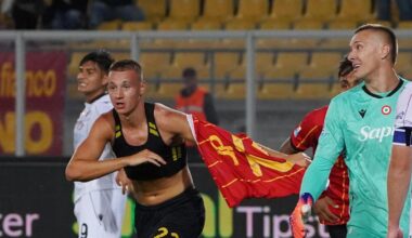 Lecce-Bologna 2-2: gol di Coulibaly, Orsolini su rigore, Odgaard e Camarda