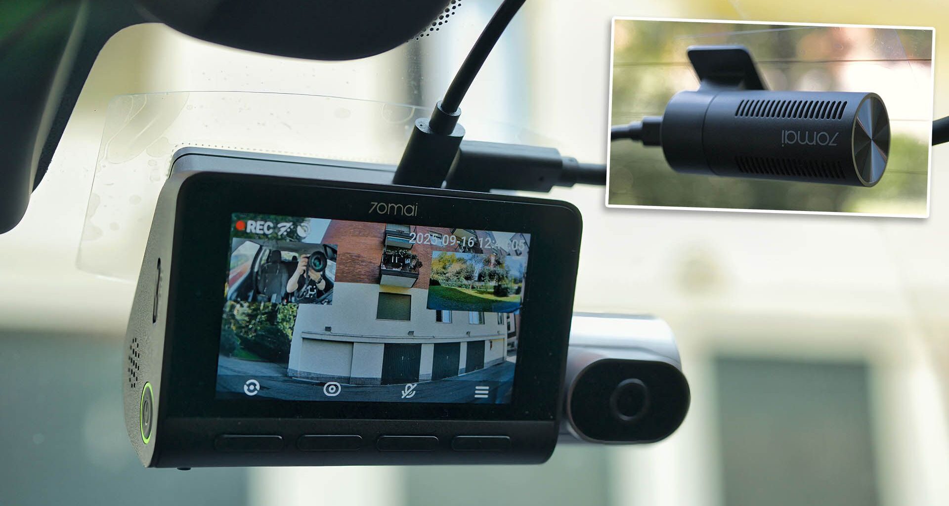 la migliore dashcam provata sinora, 3 canali e sensori Sony 4K