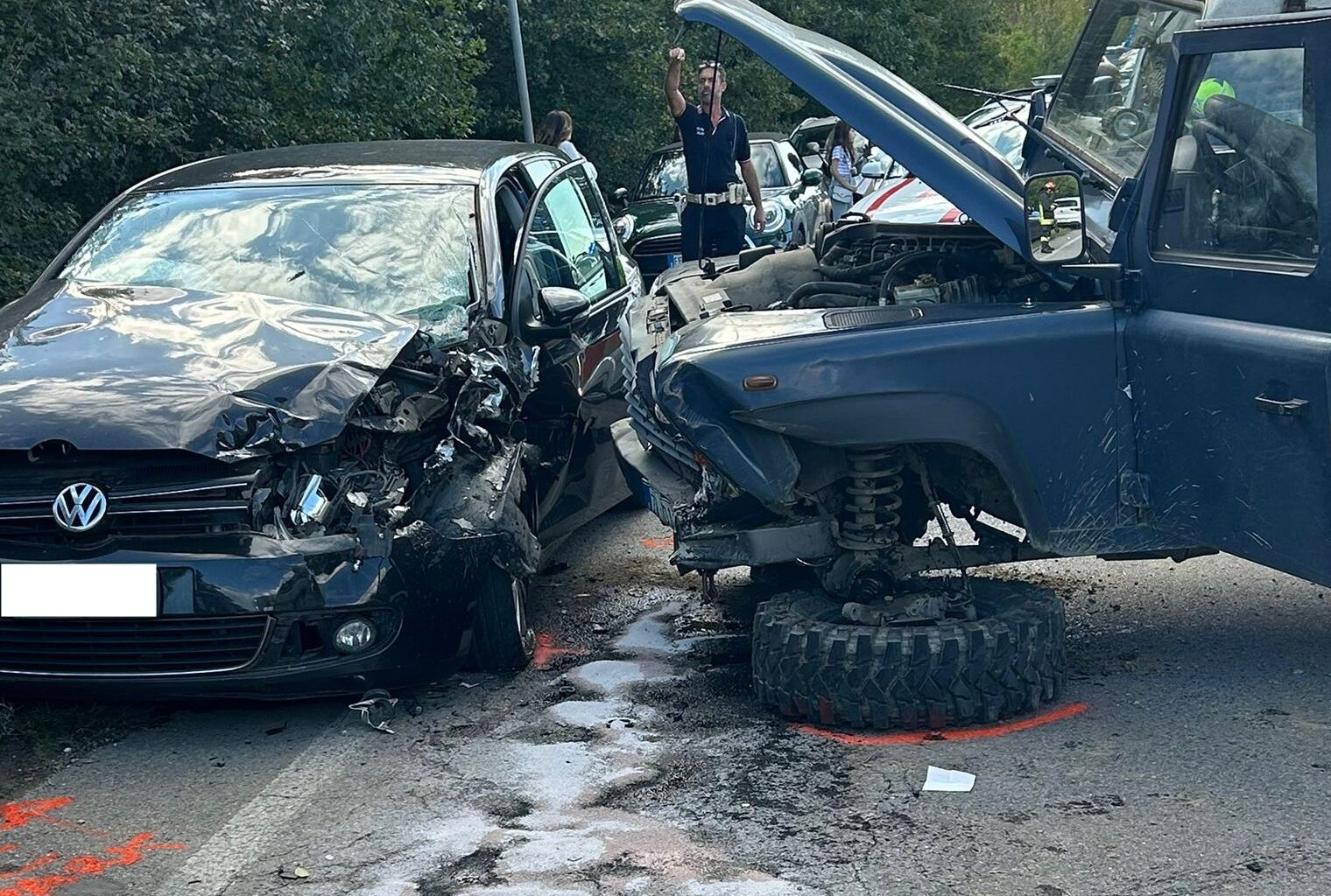 Terranuova, incidente nella circonvallazione: 4 auto coinvolte, 6 persone alla Gruccia - ValdarnoPost