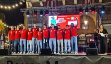 Volley A2, presentata la Banca Macerata Fisiomed. Fall scopre sul palco di essere capitano