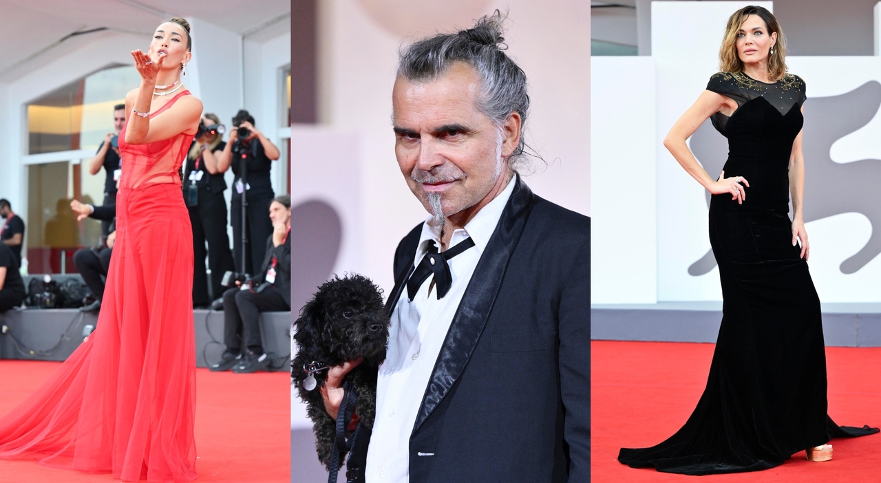 Venezia 2025, pagelle look della penultima serata: Laura Chiatti monotona (6), Piero Pelù e il cane (8), Maria Grazia Cucinotta audace (7) - Il Messaggero