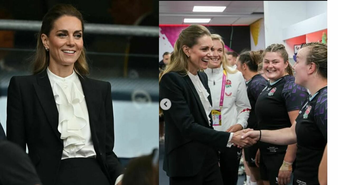 Kate Middleton bionda, il nuovo look (super chic) alla Coppa del Mondo di rugby: il tailleur McQueen e la borsa Chanel da 5mila euro - Il Messaggero