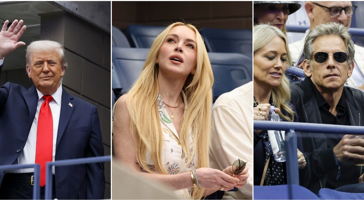 Sinner-Alcaraz, tutti i vip sugli spalti da Ben Stiller a Lindsay Lohan. Trump contestato: buu dagli spalti