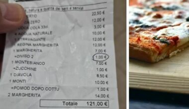 A Porto Cesareo un euro in più per tagliare la pizza in due. E lo scontrino fa indignare i clienti