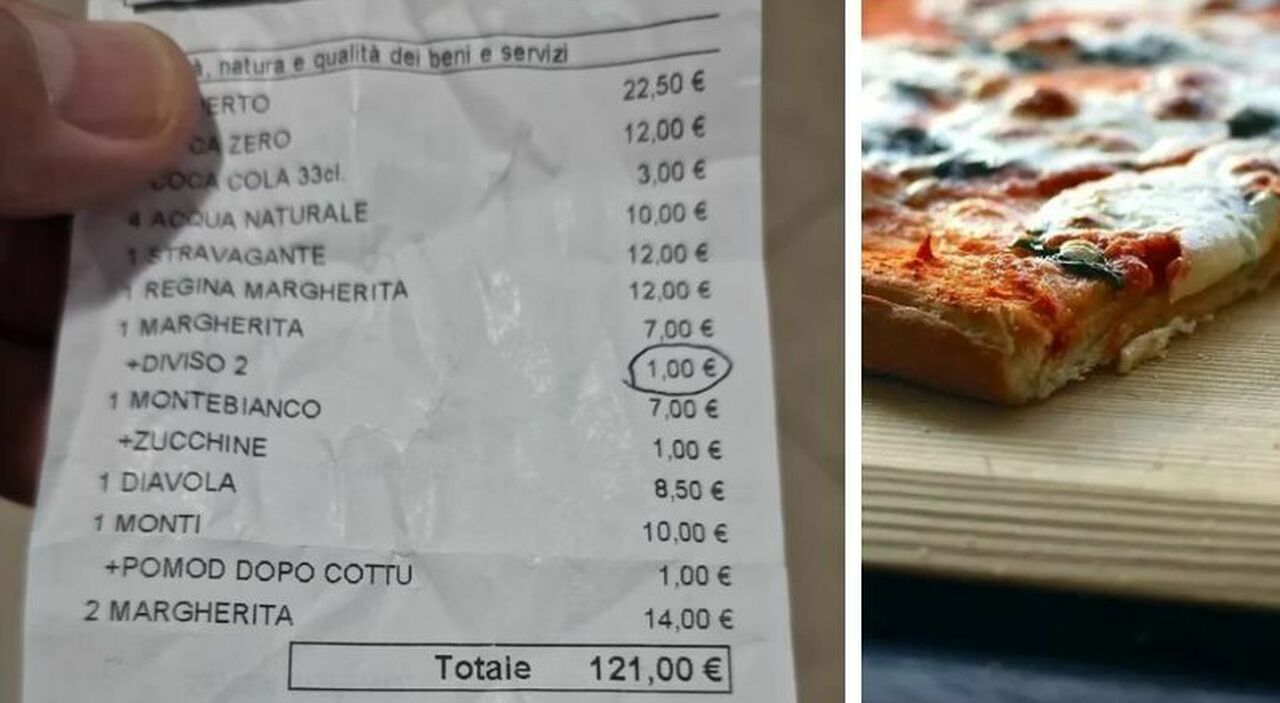 A Porto Cesareo un euro in più per tagliare la pizza in due. E lo scontrino fa indignare i clienti