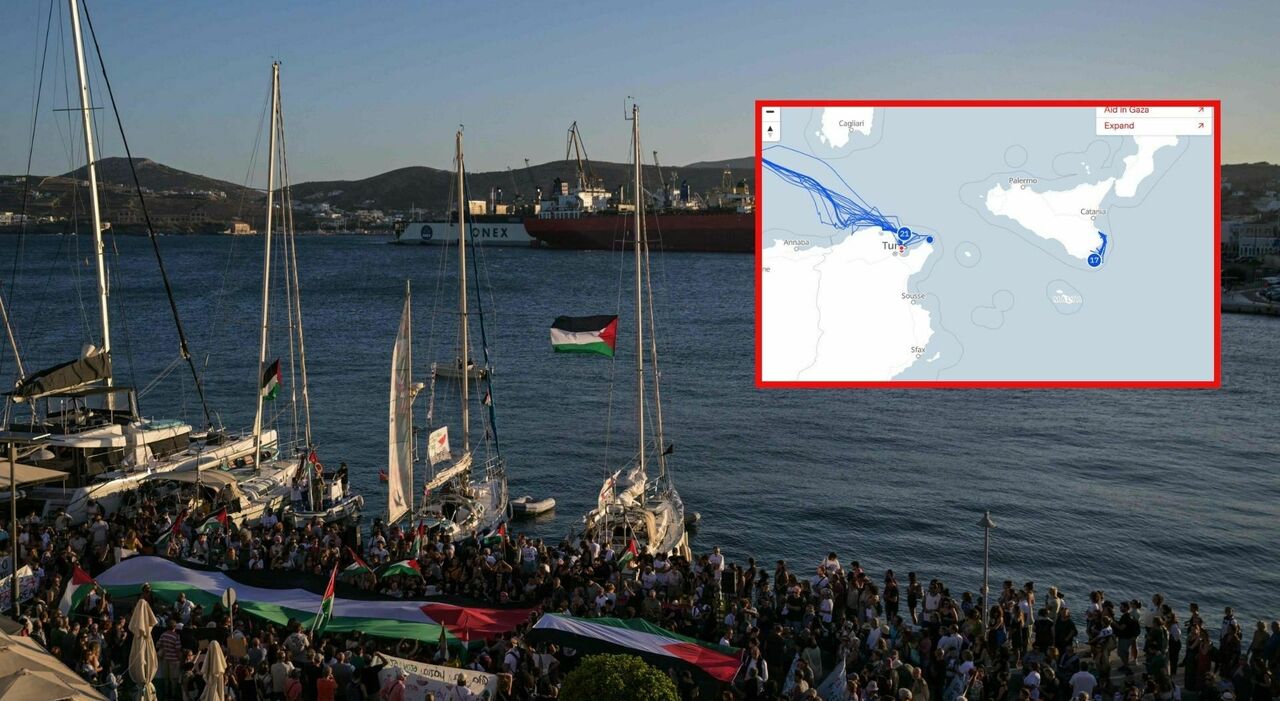 dove si trova ora, quando arriva a Gaza, i ritardi e come seguire il viaggio. Sicurezza rafforzata