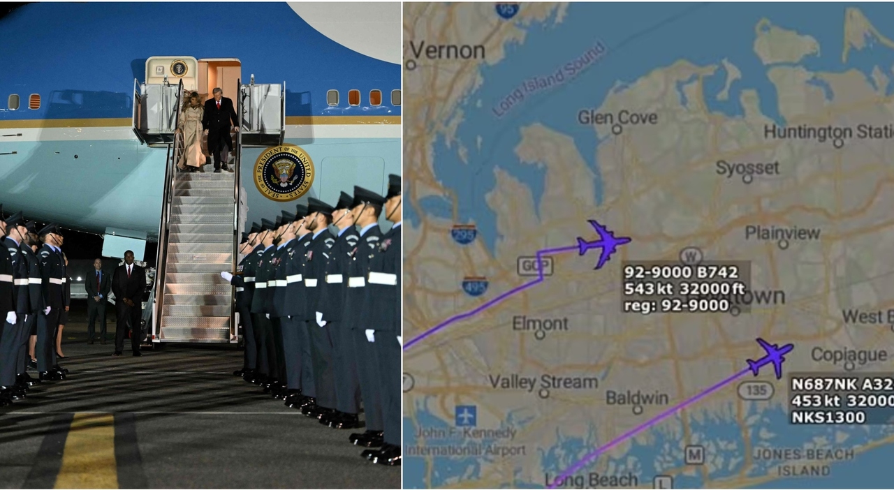 Trump, l'Air Force One sfiora un volo low cost della Spirit Airlines. I controllori: «Fate attenzione, spegnete l'iPad»