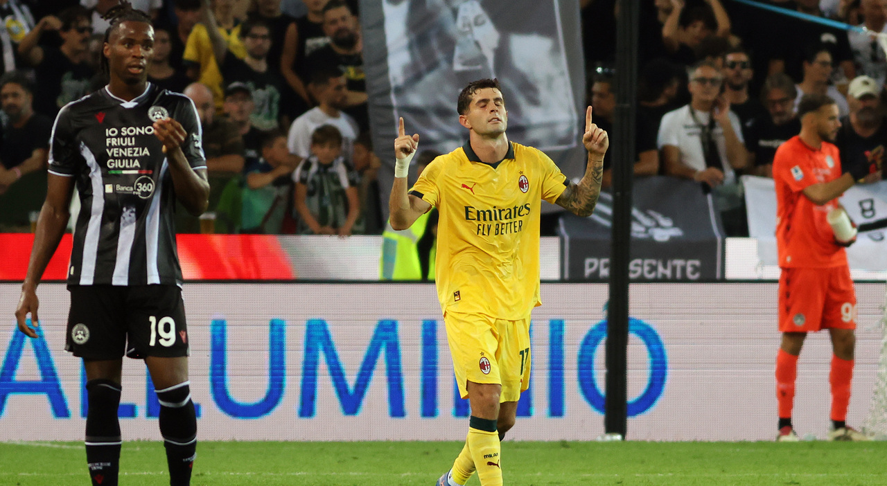 Udinese-Milan 0-3, le pagelle: Pulisic (8) è sontuoso, Modric (7,5) disegna calcio, Sava (4,5) quanti errori, Fofana (7) garanzia - Il Messaggero