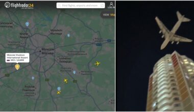 ​il volo (anomalo) a bassa quota di un cargo sulla capitale