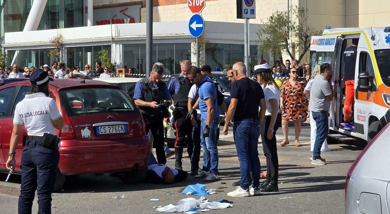 due feriti, grave un carabiniere in pensione. Catturato il malvivente