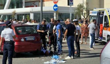 due feriti, grave un carabiniere in pensione