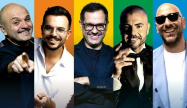 parata di vip a Portici per un grande show sul lungomare