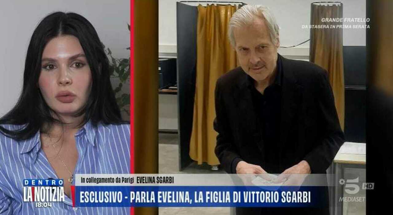 Evelina, la figlia di Vittorio Sgarbi: «Non sento papà da mesi, buttano fango su di me» - Il Mattino