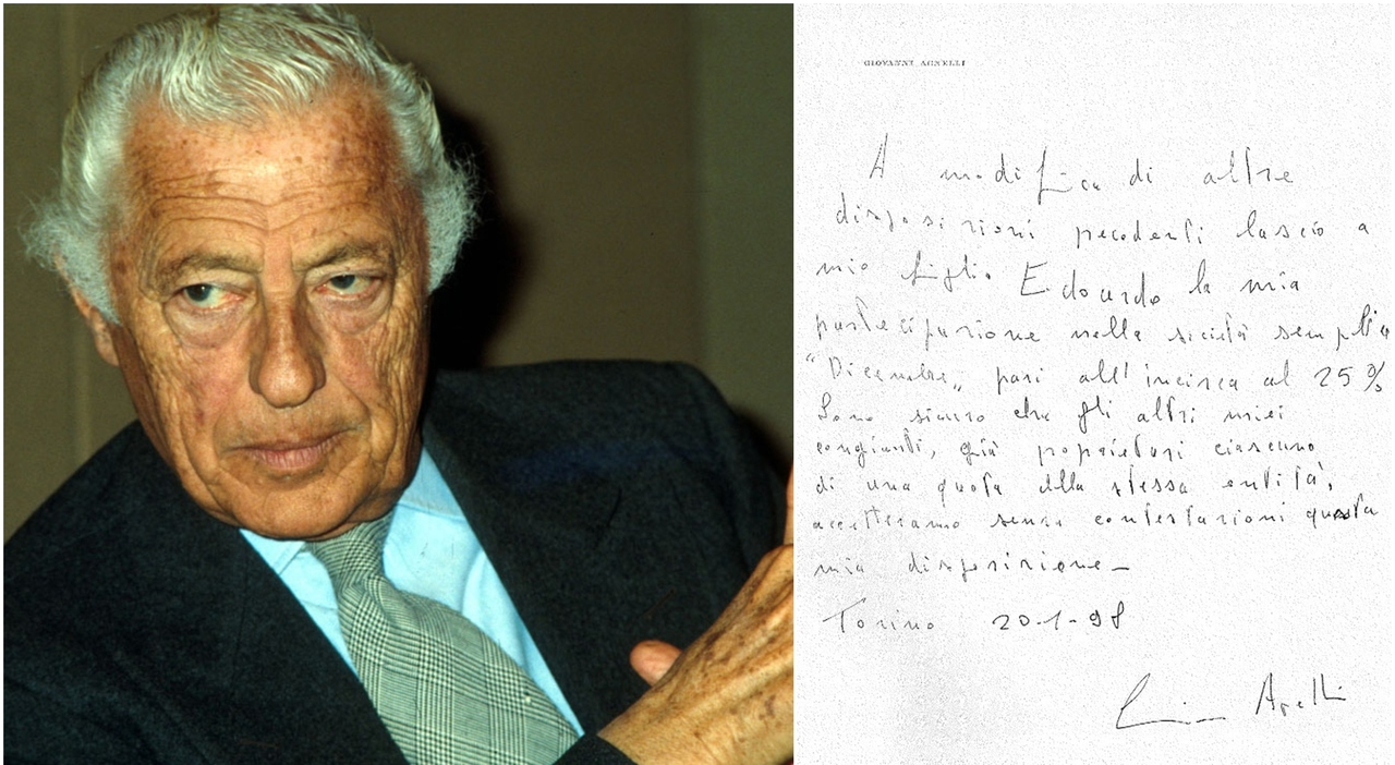 Gianni Agnelli, il testamento segreto che può cambiare l'eredità. «Tradite le sue volontà», al figlio Edoardo il 25% della Dicembre